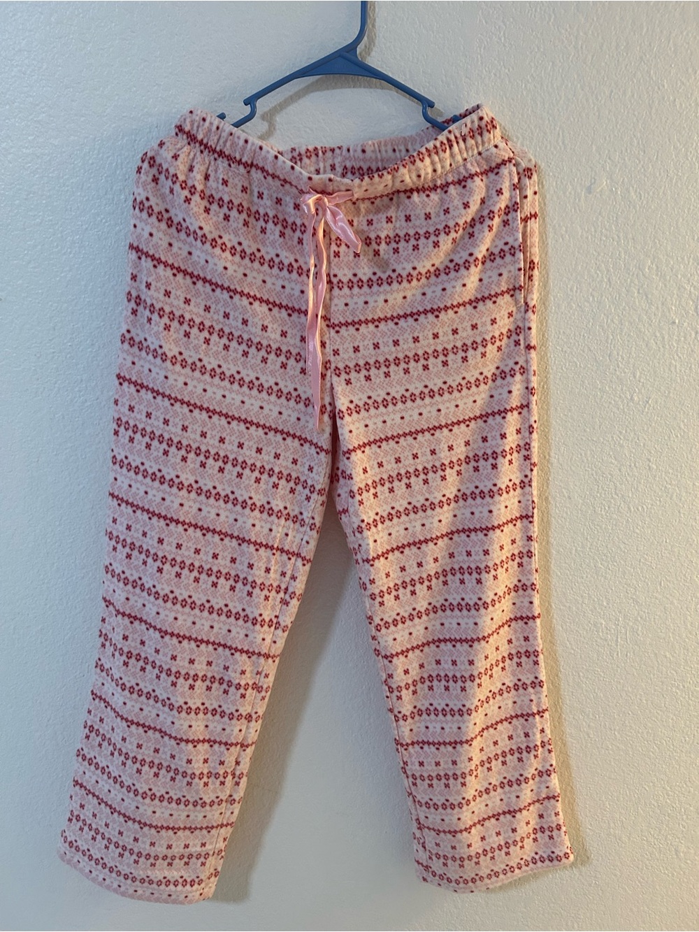 Kohl's Pink and Red Patterned Girls' Cozy Joggers